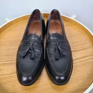 Allen Edmonds Men’s Harvard Black Tassel Loafers - Size 6.5 Extra Wide Allen Edmonds Harvard BLACK LEATHER TASSEL LOAFERS SHOES  main image 2